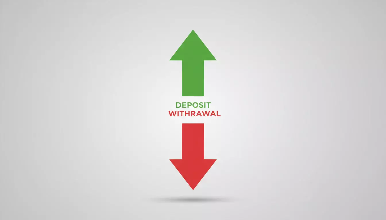Setas bidirecionais simbolizando entrada e saída de valores