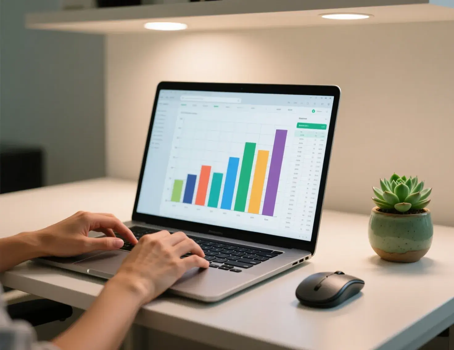 Laptop com planilha de controle e tracking de apostas esportivas
